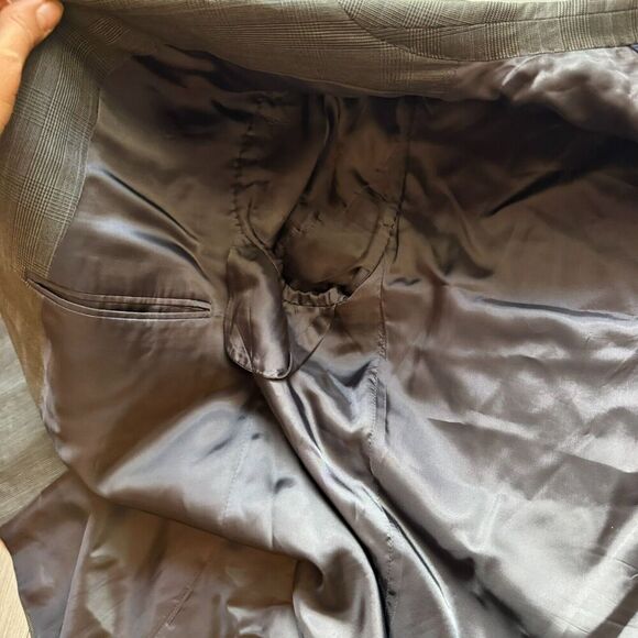 Brooks Brothers Blazer Sport Coat Jacket Men XL/2xl Gray Wool Plaid No Size Tag - Picture 13 of 16